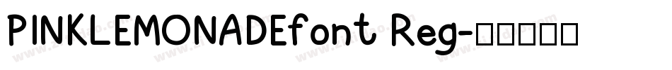PINKLEMONADEfont Reg字体转换